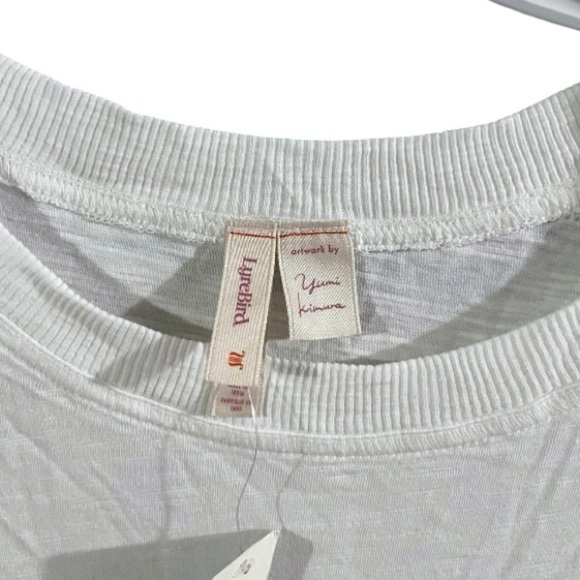NWT Anthropologie LyreBird Cotton Oversized Graphic Tee Size Small P - Picture 7 of 11